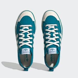NWT ADIDAS Men’s Nizza RF 74 Aqua Blue Low Top Sneakers Shoes Sz 9